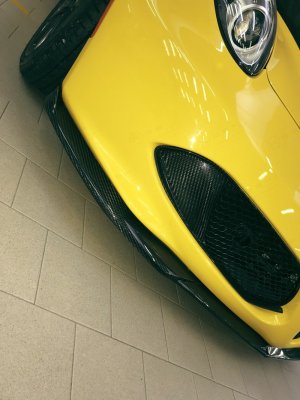 Alfa Romeo 4C Carbon Fiber Front Grille Insert Trim Set 